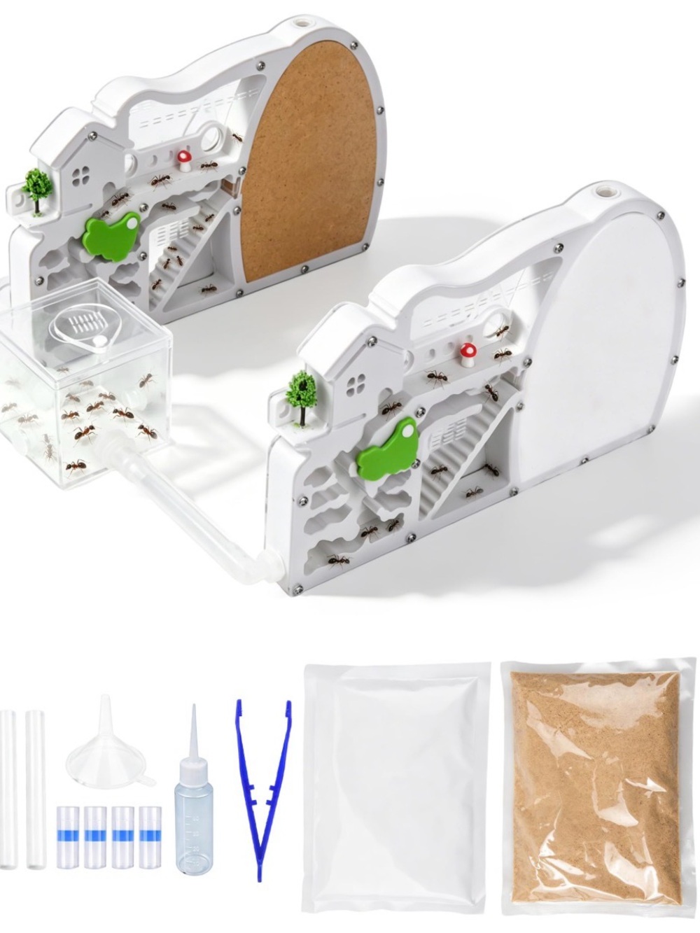 White & Green Ant Farm Habitat Kit – Educational Home Party Supplies